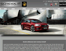 Tablet Screenshot of opel-scheidl.de